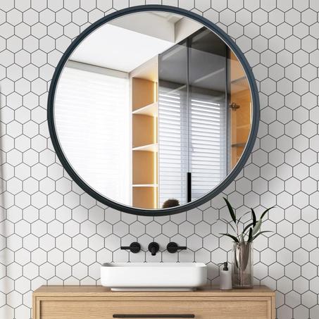 Miroir NOIR Avec Meuble