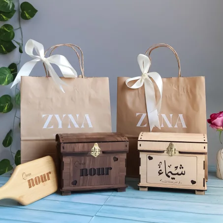 صندوق باسم غالي 🥰 + تقديم راقي 🎁 = أثر عميق 🥹