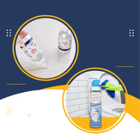 منظف الفوم للمرحاض Toilet Foam Cleaner + Tile Reform معالج البلاط السحري