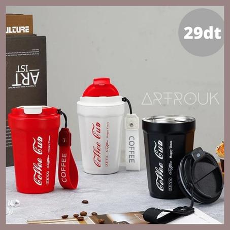 TASSE À CAFÉ ISOLÉE SOUS VIDE À DOUBLE PAROI EN ACIER INOXYDABLE