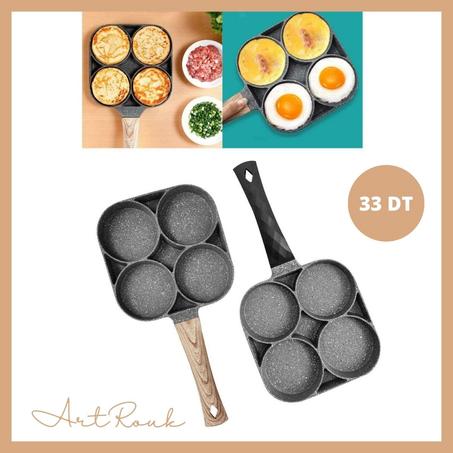 4 Holes Aluminium Frying pan
