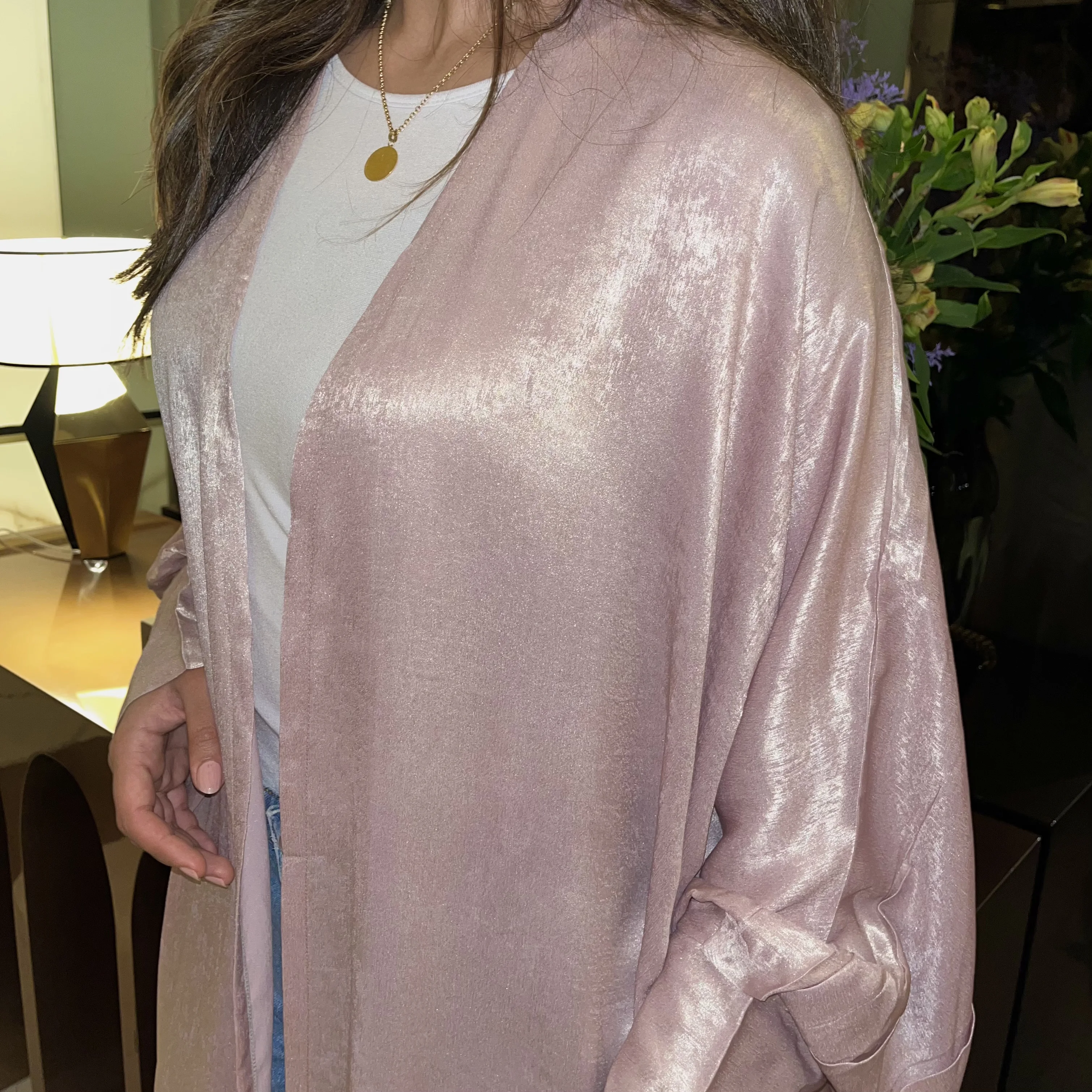 Shimmery abaya