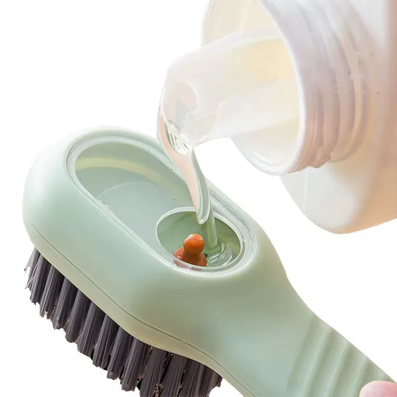 Brosse à Chaussures Multifonction avec Réservoir de Liquide