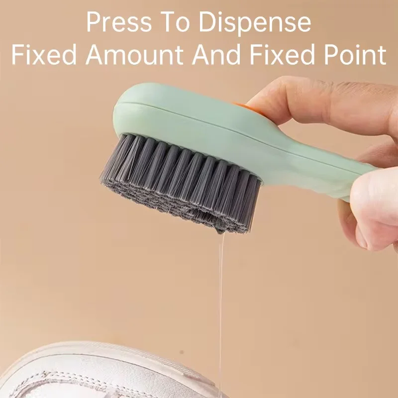 Brosse à Chaussures Multifonction avec Réservoir de Liquide