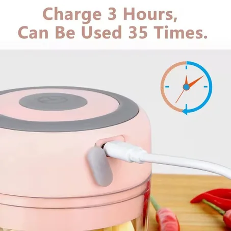 مفرمة طعام كهربائية قابلة للشحن – الحل الذكي لتحضير أسرع وأسهل