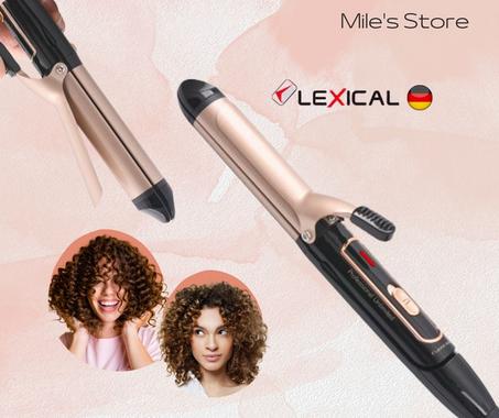 LEXICAL LISSEUR - BOUCLER ET PINCES CHEVEUX - 2 EN 1 - PROFESSIONNEL - PLAQUE EN CÉRAMIQUE -