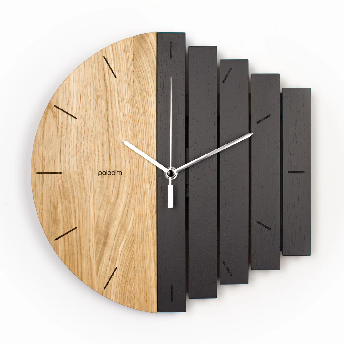 Yin and Yang Wooden Wall Clock – Unique Handmade Home Decor Gift