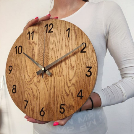 Horloge Murale en Bois Naturel : Élégance Silencieuse et Artisanale