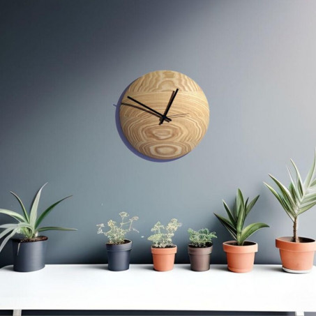 Horloge Murale en Bois : Design Simple et Silencieux