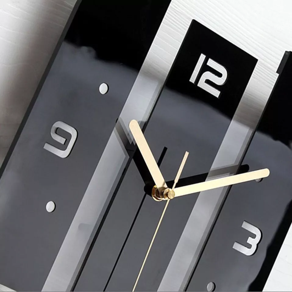 Nouvelle horloge murale nordique à quartz avec pendule, grande taille