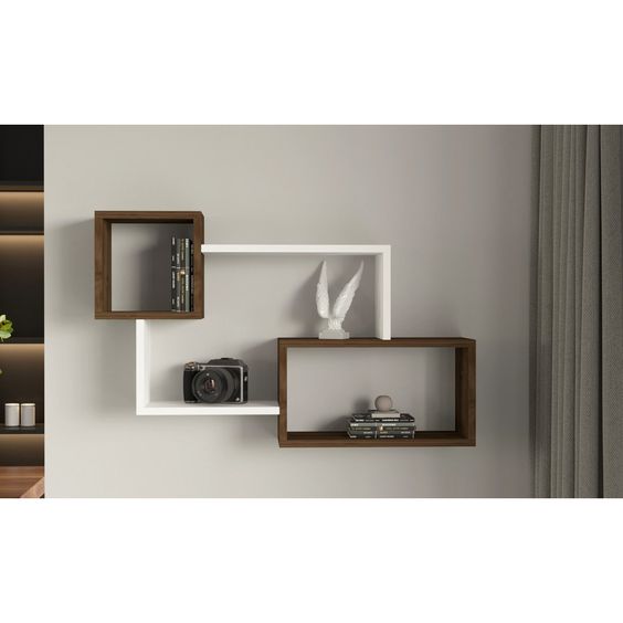 Modern Wooden Shelves - Wall Decor