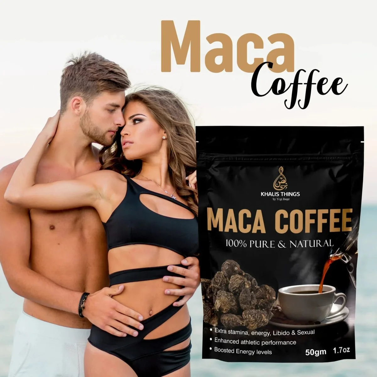 Maca Boost Coffee — Café Instantané pour l'Énergie Sexuelle, l'Endurance et la Performance Masculine