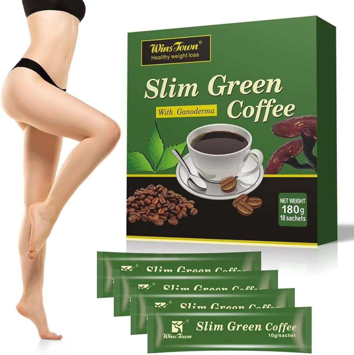 Café Minceur pour Brûler les Graisses, Perdre du Poids et Booster le Métabolisme | 100% Naturel | 18 Sachets