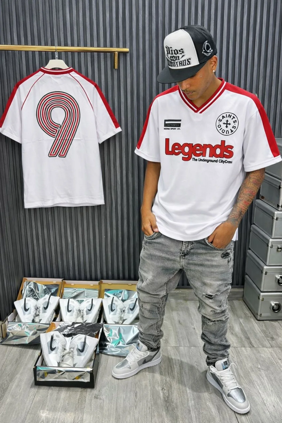 Maillot Oversize Homme Style Football Rétro 