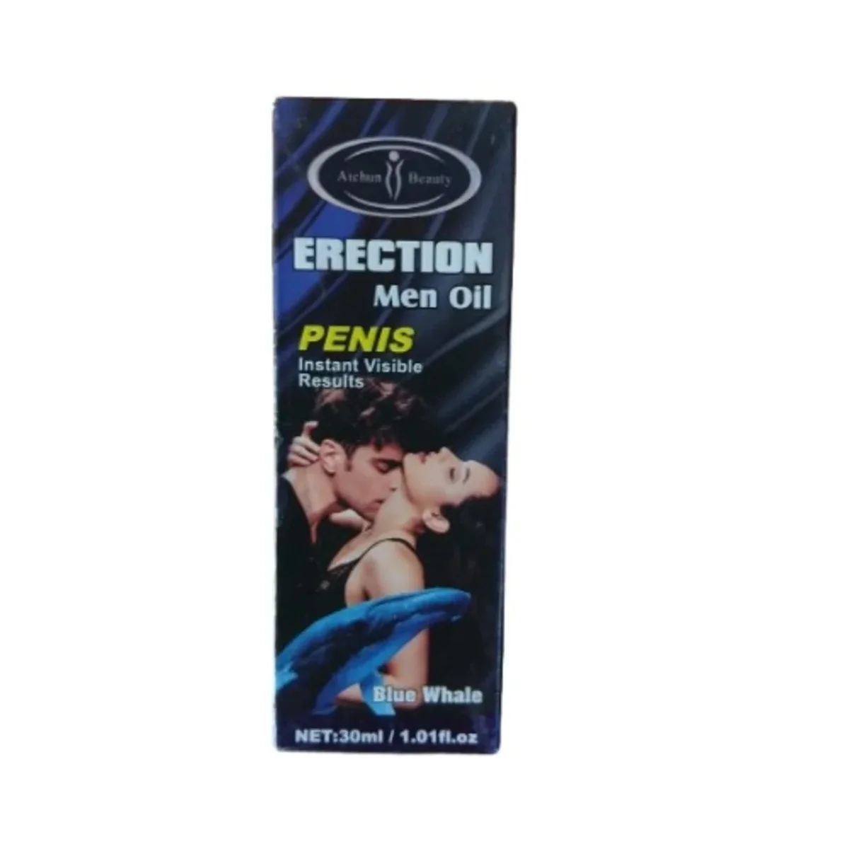 Huile Érection homme, Virilité Blue Whale, Performance Masculine, Érection Men Oil Aichun Beauty — 30ml