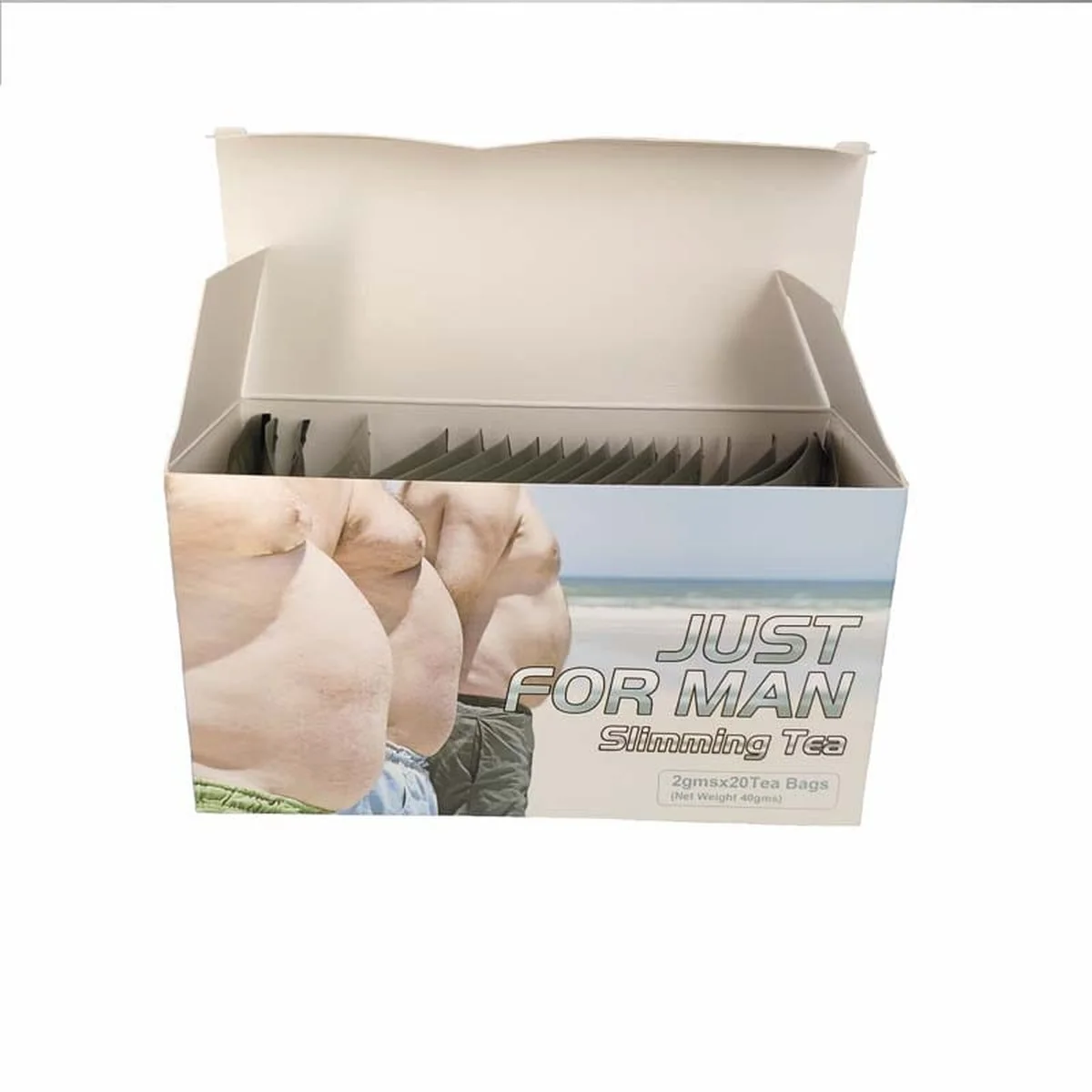 Thé Minceur Homme Just For Man — Infusion Detox pour Brûler les Graisses, Éliminer le Ventre et Perdre du Poids Naturellement | 20 Sachets