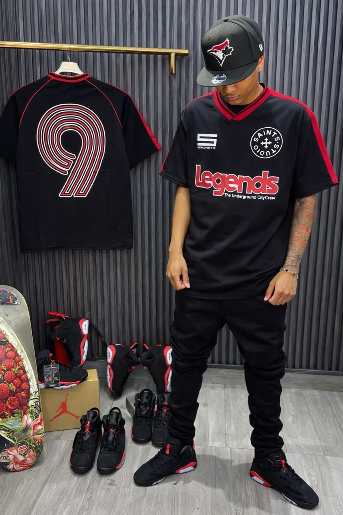 Maillot Oversize Homme Style Football Rétro 