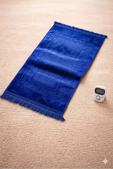 سجادة الراحة ✨مرفقة بتسبيح إلكتروني