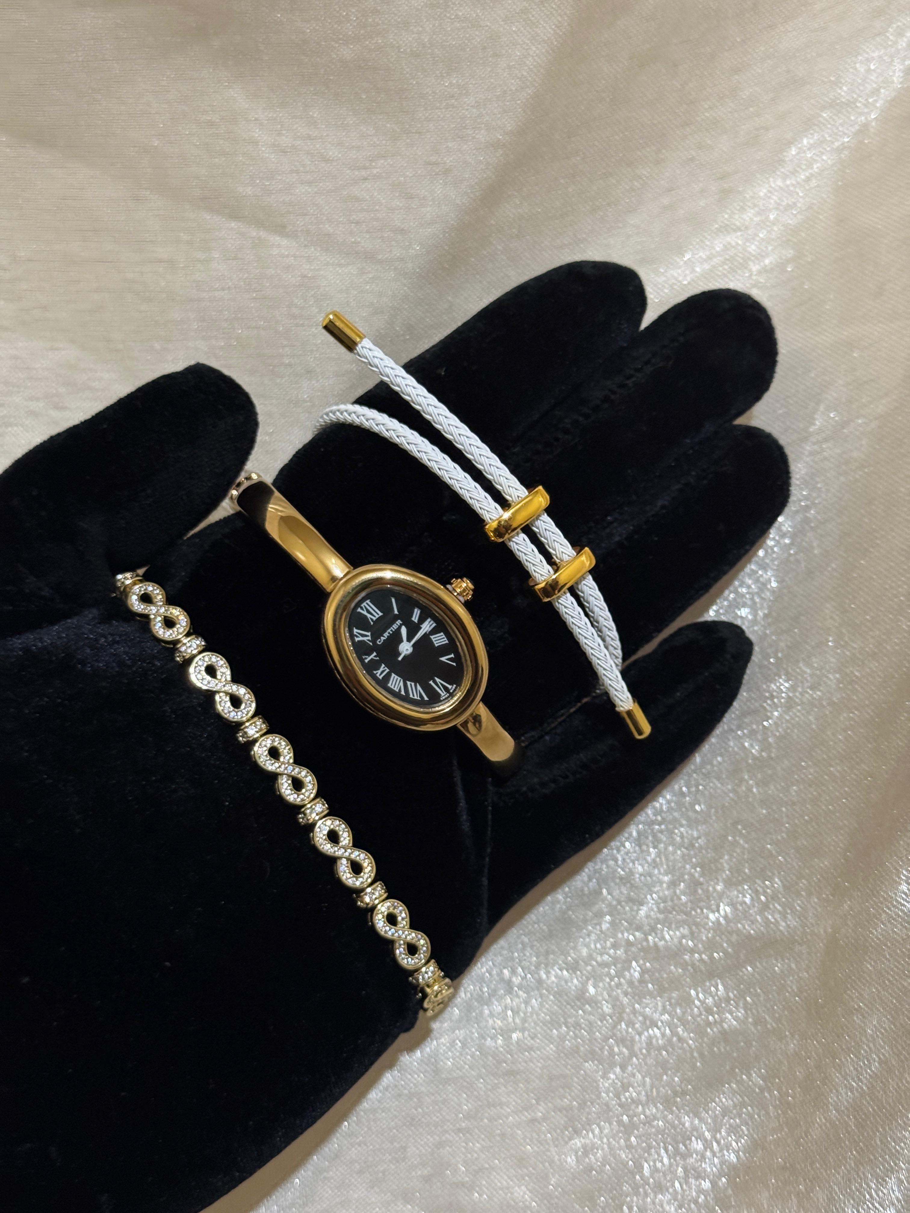 pack cartier MONTRE CARTIER ✖️BRACELET INFINITY ✖️BRACELET HERMES