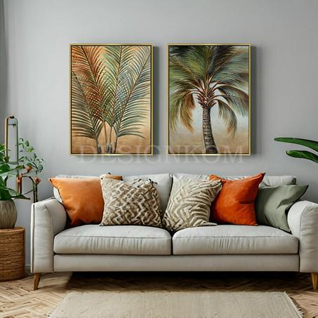 delicate palm branches
