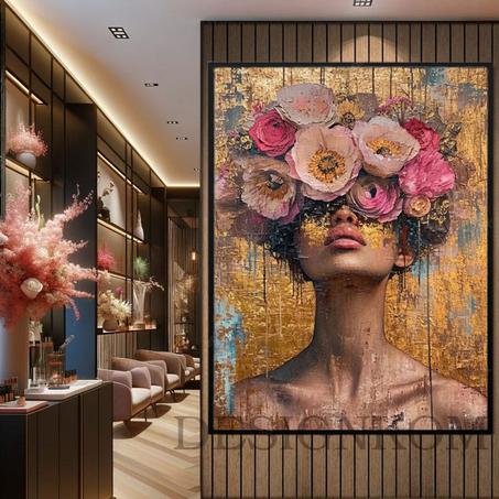 GOLDEN WOMAN FLOWERS SENSATION