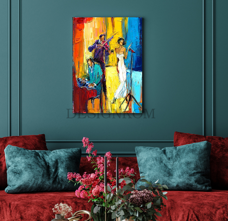 romantique stage  singing paint