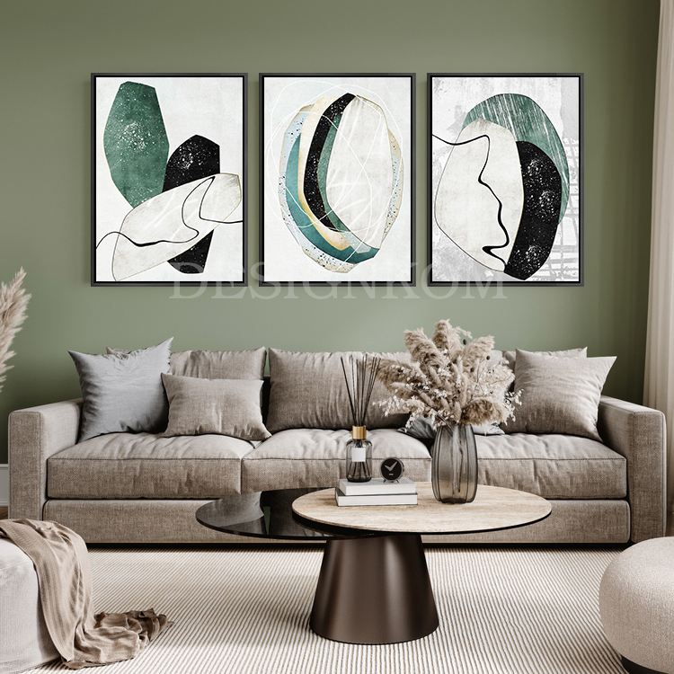minimalisme green stone