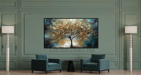 TREE UPRISING  GOLD PAINT