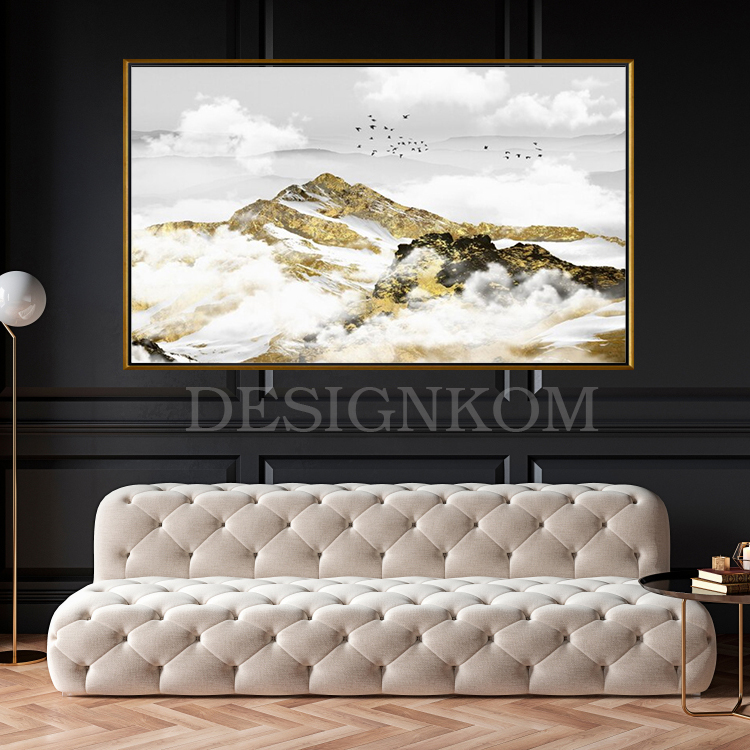 landscape gold mountain cloud