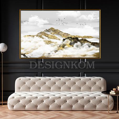 landscape gold mountain cloud