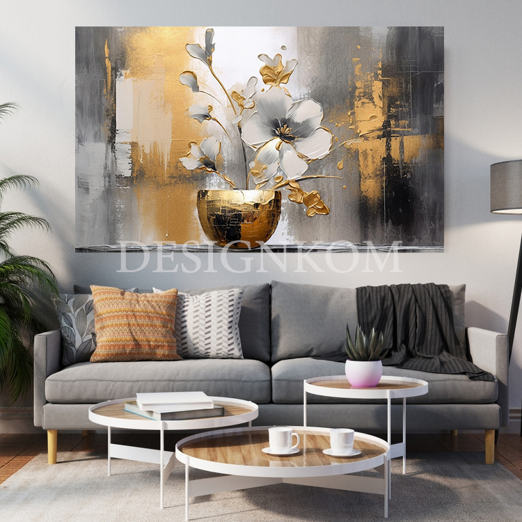 the gold boquet flowers