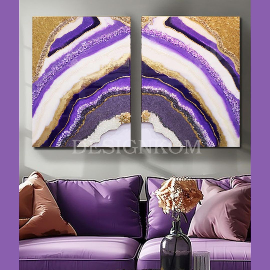 Marble Style purple