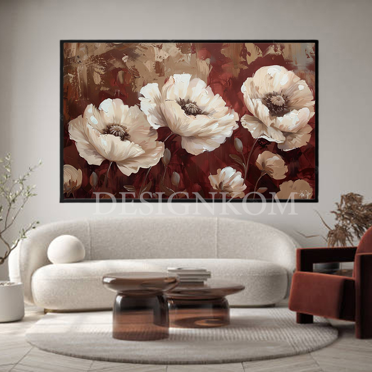 grenat biege flowers
