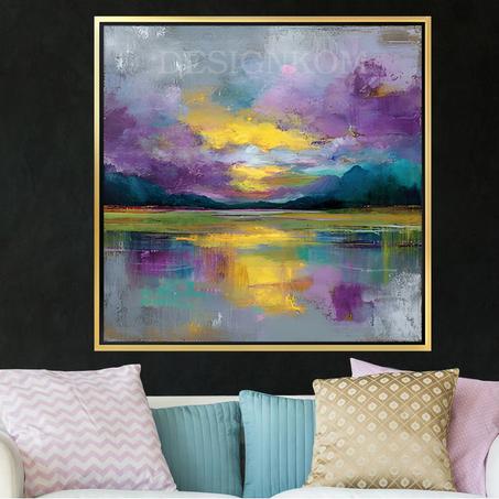 colorful landscape at sunset
