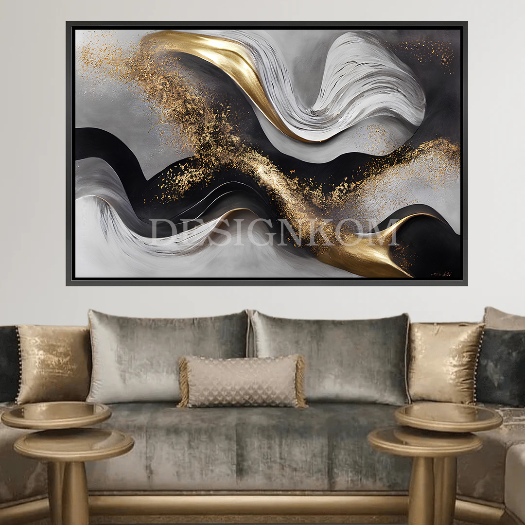 black gold white swearl texture