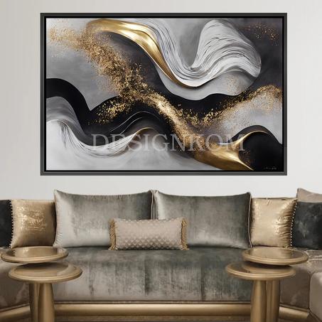 black gold white swearl texture