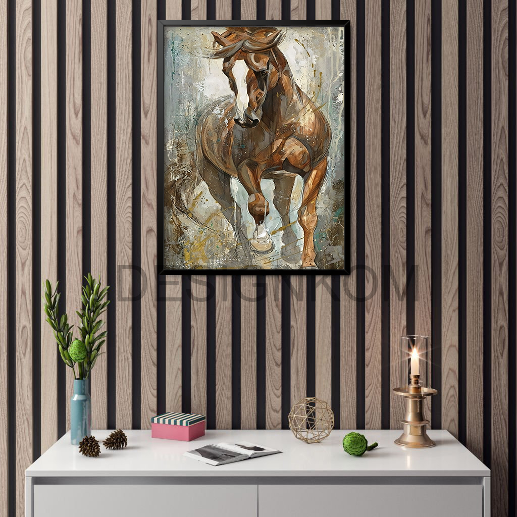brown horse arab