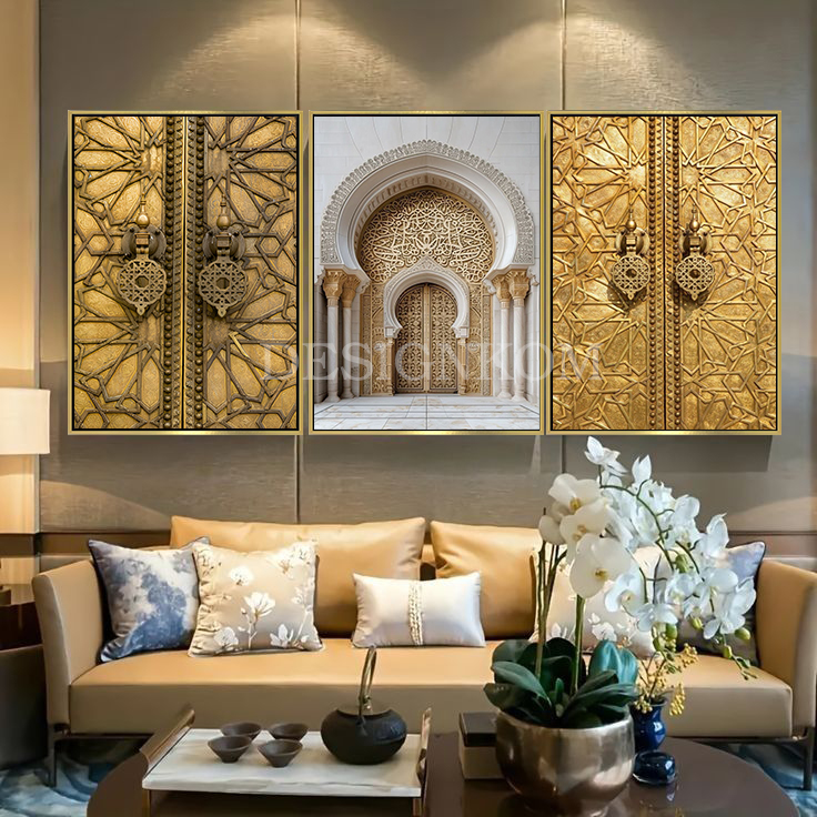 Moroccan copper gate