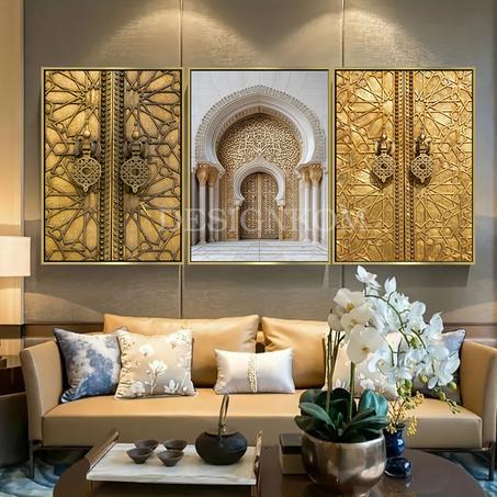 Moroccan copper gate