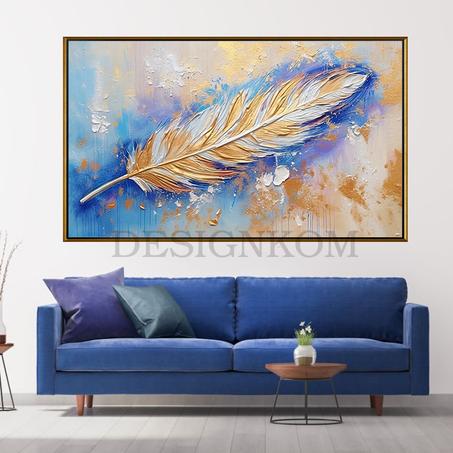 dreamy feather blue purpple