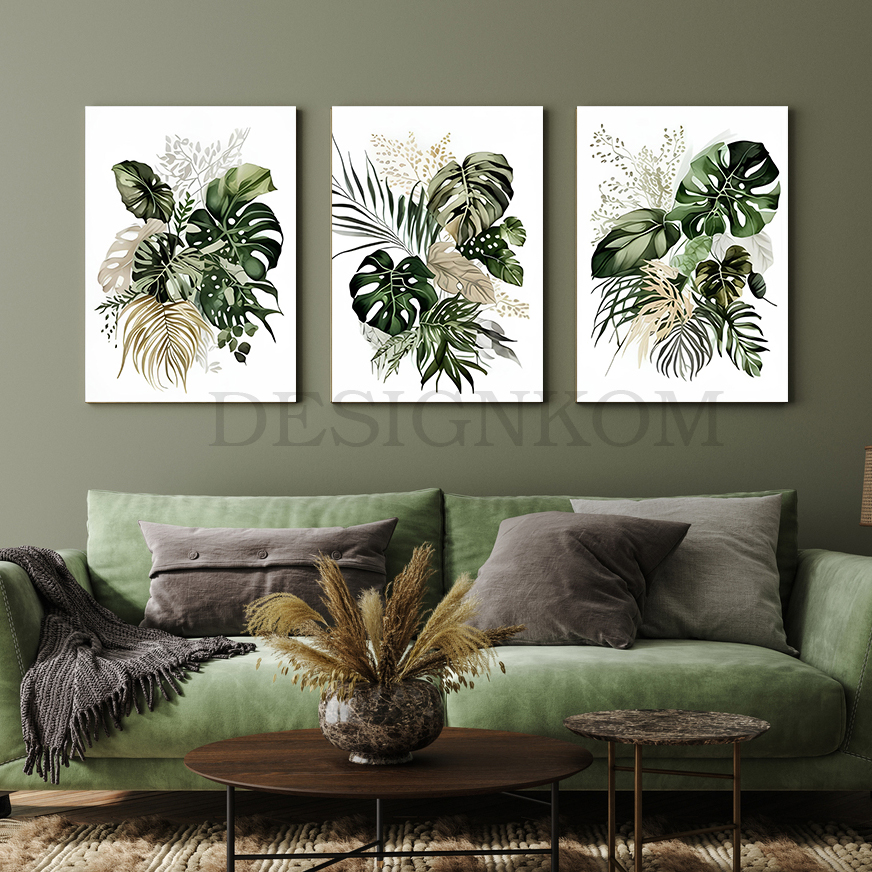 tropical green leafs