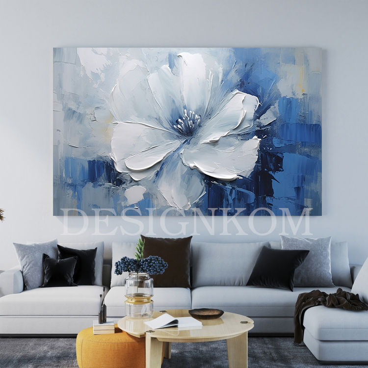 heavy blue flower