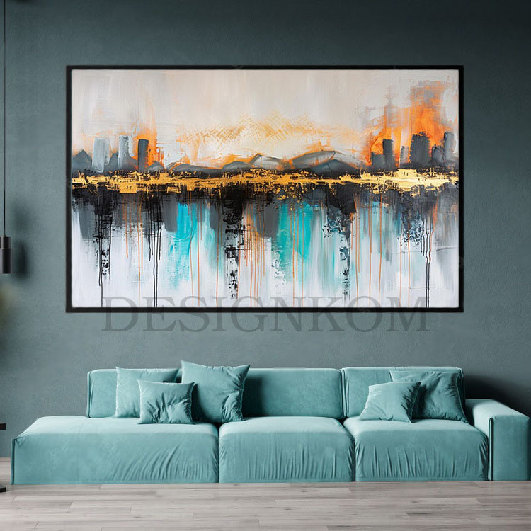 abstract city merroring