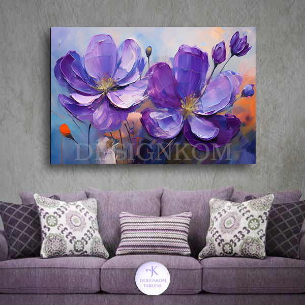 romantic purple flowers