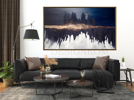 ABSTRACT DISTRACTED BLACK CASTLE