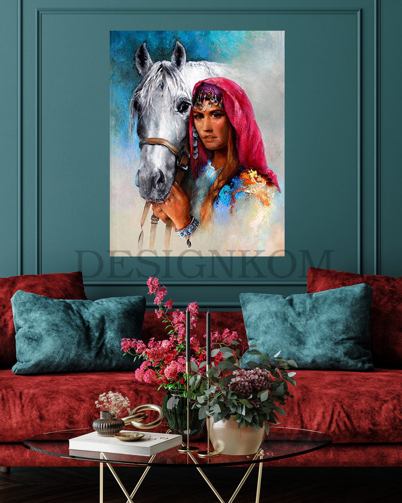 AMAZIGH WOMAN HORSE BEAUTY