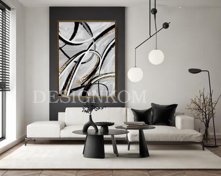 ABSTRACTA SWEARL GOLD BLACK WITHE