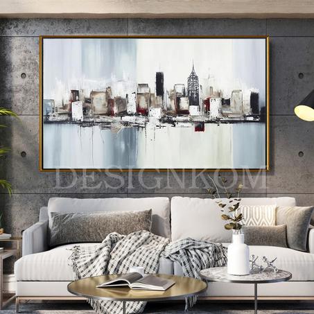 abstract city building