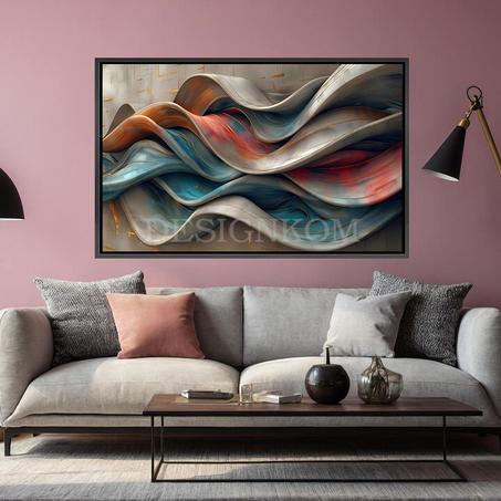 abstract waves style