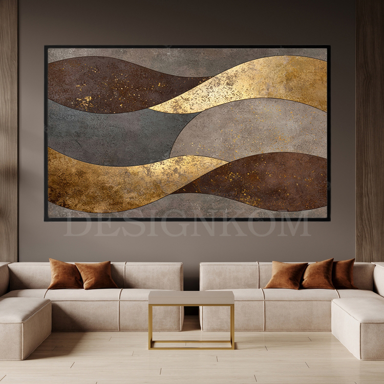 brown golden waves linked